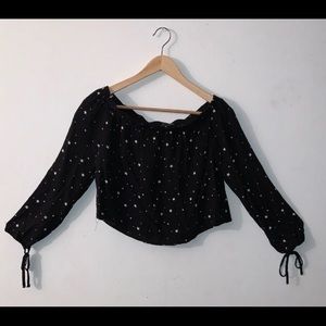 Kendall and Kylie off the shoulder blouse